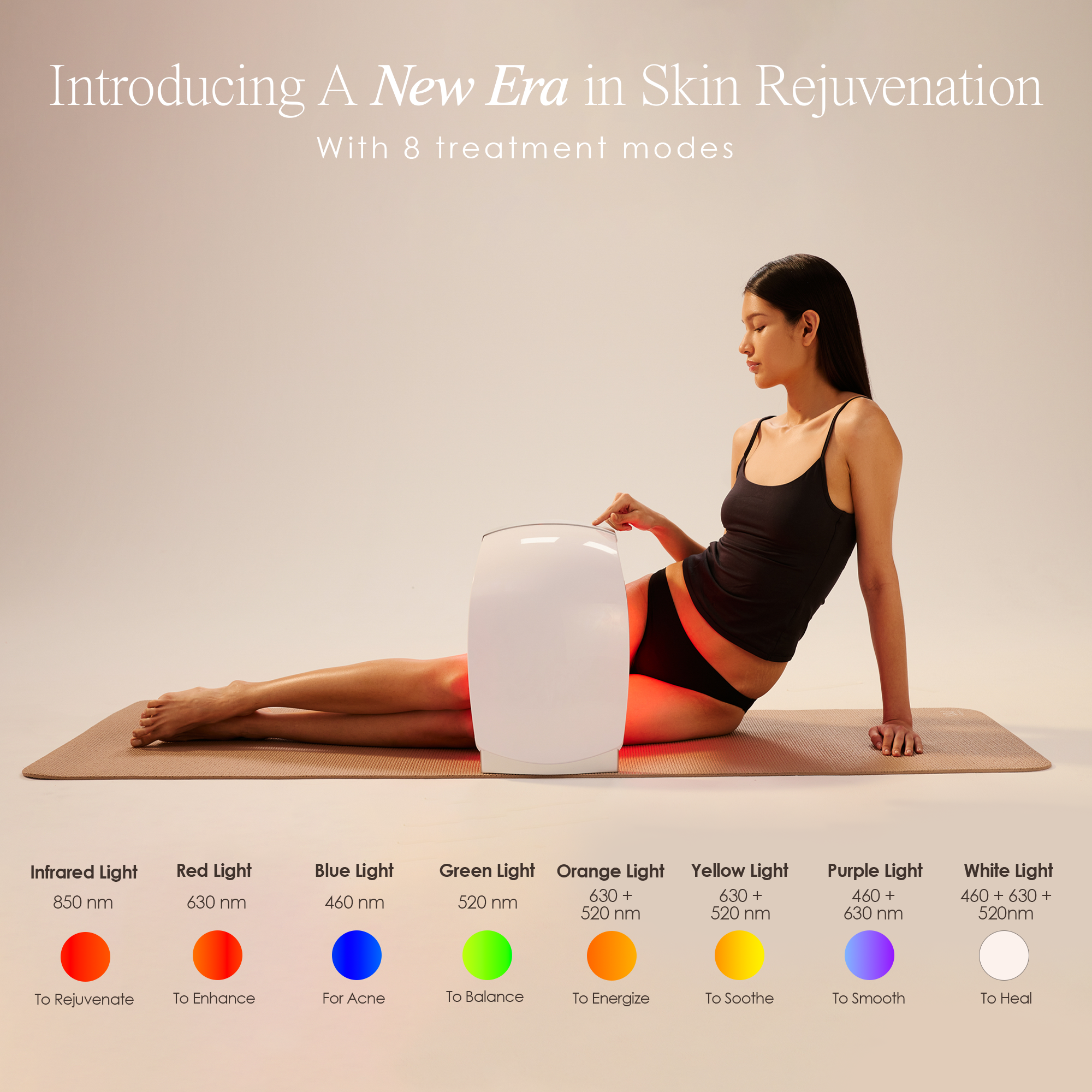 LumaLux Dome | Face & Body LED Red Light Therapy Device